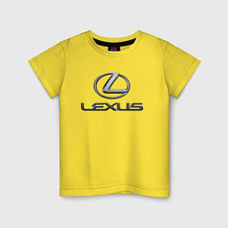 Футболка хлопковая детская LEXUS, цвет: желтый