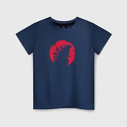Футболка хлопковая детская Godzilla, цвет: тёмно-синий