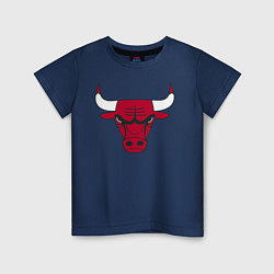 Футболка хлопковая детская Chicago Bulls, цвет: тёмно-синий