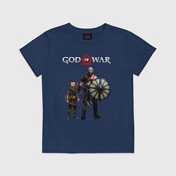 Футболка хлопковая детская GOD OF WAR, цвет: тёмно-синий
