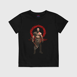 Футболка хлопковая детская GOD OF WAR, цвет: черный