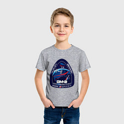 Футболка хлопковая детская NASA Z, цвет: меланж — фото 2