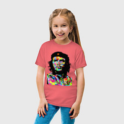 Футболка хлопковая детская Che, цвет: коралловый — фото 2