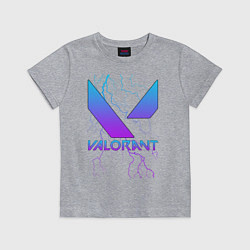 Футболка хлопковая детская VALORANT, цвет: меланж