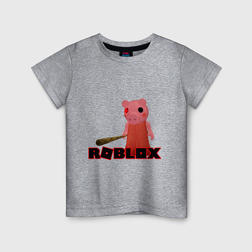 Детская футболка ROBLOX: PIGGI / Меланж – фото 1