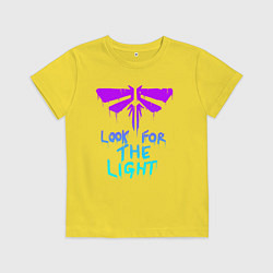 Футболка хлопковая детская ЦИКАДЫ LOOK FOR THE LIGHT, цвет: желтый