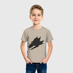 Футболка хлопковая детская Саламандры (Salamanders), цвет: миндальный — фото 2