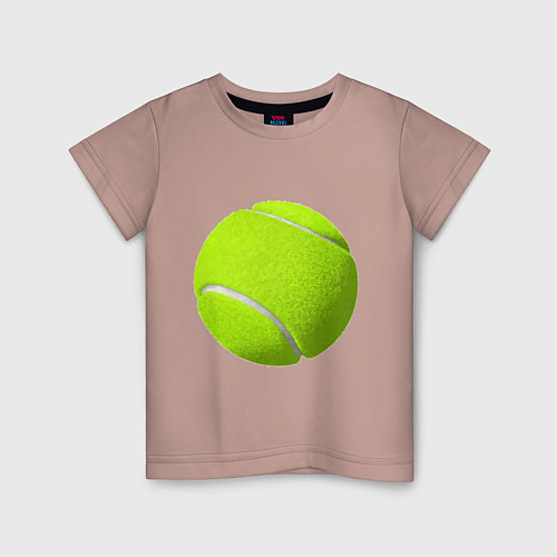 Детская футболка Теннис / Пыльно-розовый – фото 1