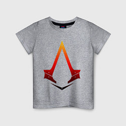 Футболка хлопковая детская Assassins Creed, цвет: меланж