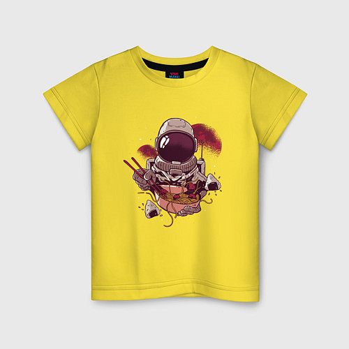 Детская футболка Astronaut Ramen / Желтый – фото 1