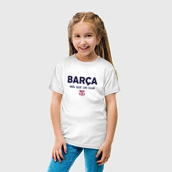 Футболка хлопковая детская FC Barcelona Barca 2022, цвет: белый — фото 2