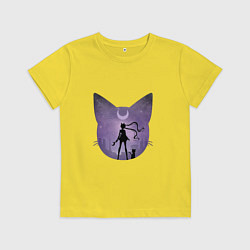 Футболка хлопковая детская Лунный воен, цвет: желтый