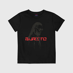 Футболка хлопковая детская Группа Burito, цвет: черный