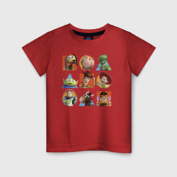 Футболка хлопковая детская Toy Story цвета красный — фото 1