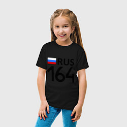 Футболка хлопковая детская RUS 164, цвет: черный — фото 2