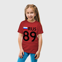 Футболка хлопковая детская RUS 89, цвет: красный — фото 2