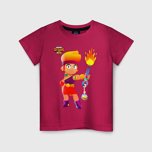 Детская футболка Amber - Brawl Stars / Маджента – фото 1