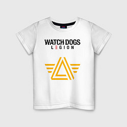 Футболка хлопковая детская ЧВК Watch Dogs Legion, цвет: белый
