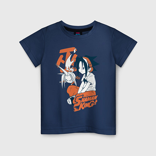 Детская футболка Шаман Кинг / Тёмно-синий – фото 1