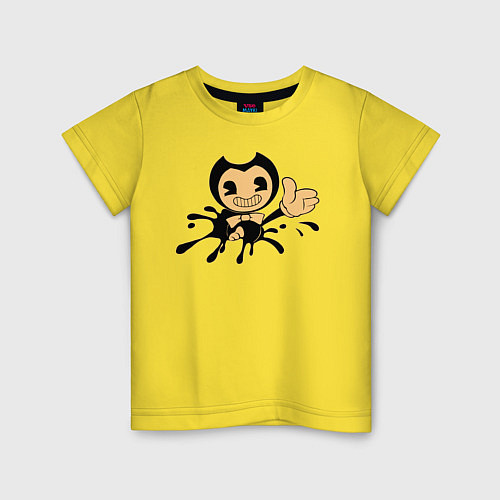 Детская футболка Bendy And The Ink Machine / Желтый – фото 1