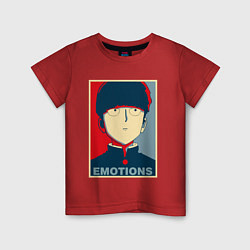 Футболка хлопковая детская Mob Emotions Z, цвет: красный