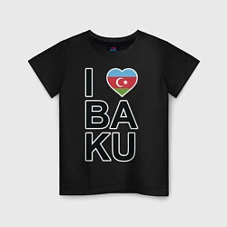 Футболка хлопковая детская Baku, цвет: черный
