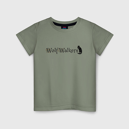 Детская футболка Легенда о волках / Авокадо – фото 1