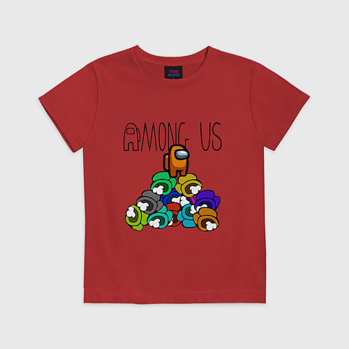 Детская футболка Among Us Z / Красный – фото 1