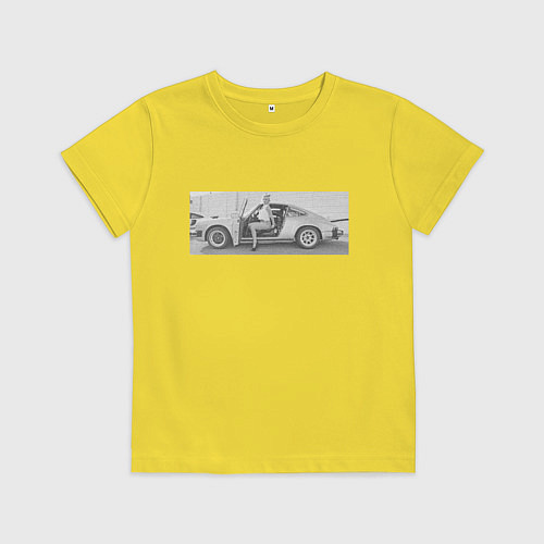 Детская футболка Porshe / Желтый – фото 1