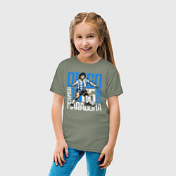 Футболка хлопковая детская 10 Diego Maradona, цвет: авокадо — фото 2