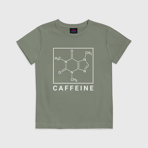 Детская футболка Структура Кофеина / Авокадо – фото 1