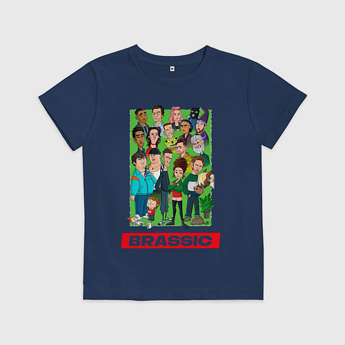 Детская футболка Brassic Art Голяк / Тёмно-синий – фото 1