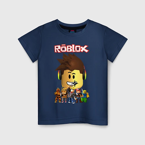 Детская футболка ROBLOX / Тёмно-синий – фото 1