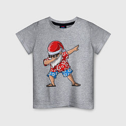 Футболка хлопковая детская Santa Dab, цвет: меланж