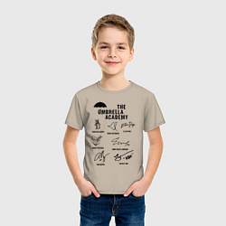 Футболка хлопковая детская АК АМБРЕЛЛА АВТОГРАФЫ АКТЁРОВ, цвет: миндальный — фото 2