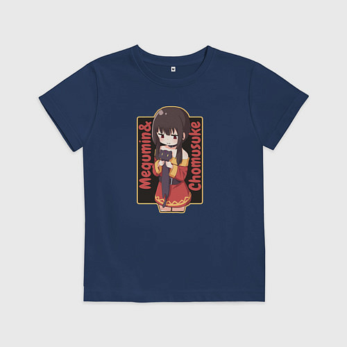 Детская футболка Мегумин и Чомусуке / Тёмно-синий – фото 1