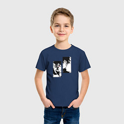 Футболка хлопковая детская Черный клевер, цвет: тёмно-синий — фото 2