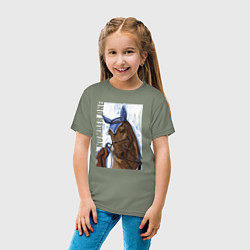 Футболка хлопковая детская Number one, цвет: авокадо — фото 2