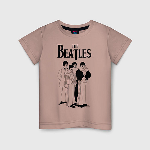 Детская футболка THE BEATLES / Пыльно-розовый – фото 1