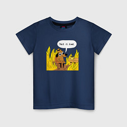 Детская футболка This is Fine