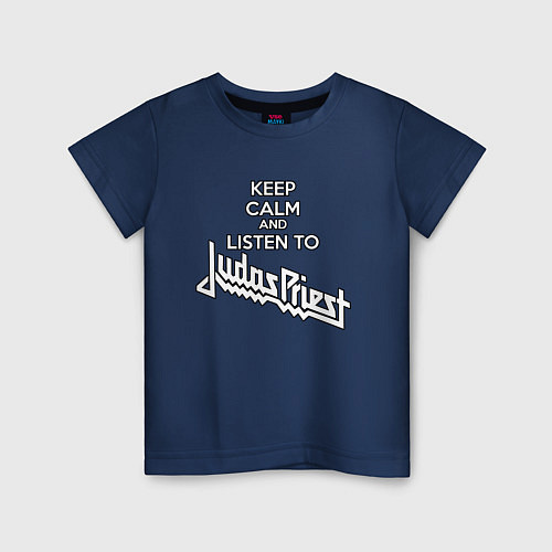 Детская футболка Judas Priest Keep Calm / Тёмно-синий – фото 1