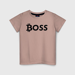 Детская футболка БИТКОИН ДЕД BITCOIN BOSS