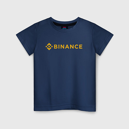 Детская футболка BINANCE БИНАНС БИРЖА / Тёмно-синий – фото 1