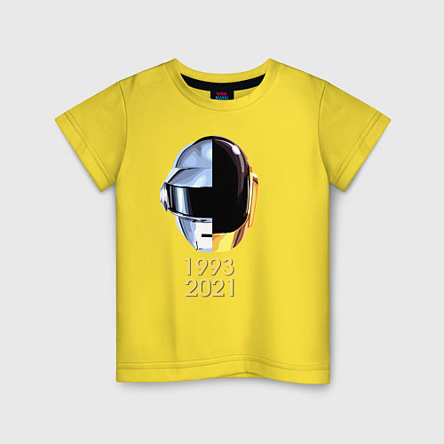 Детская футболка Daft Punk / Желтый – фото 1