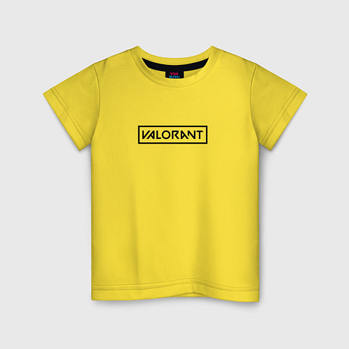 Детская футболка VALORANT / Желтый – фото 1