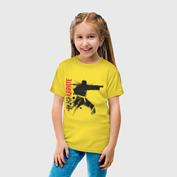 Футболка хлопковая детская Каратист, цвет: желтый — фото 2