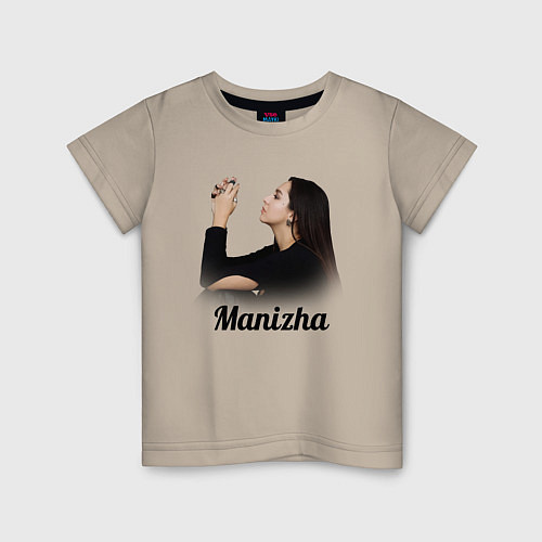 Детская футболка Манижа Manizha / Миндальный – фото 1