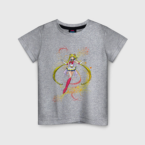 Детская футболка Sailor MooN Сейлор Мун / Меланж – фото 1