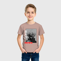 Футболка хлопковая детская ТОКИЙСКИЙ ГУЛЬ, цвет: пыльно-розовый — фото 2