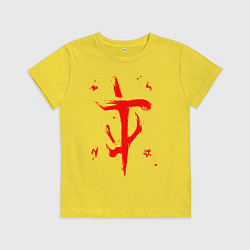 Футболка хлопковая детская DOOM ETERNAL ДУМ, цвет: желтый
